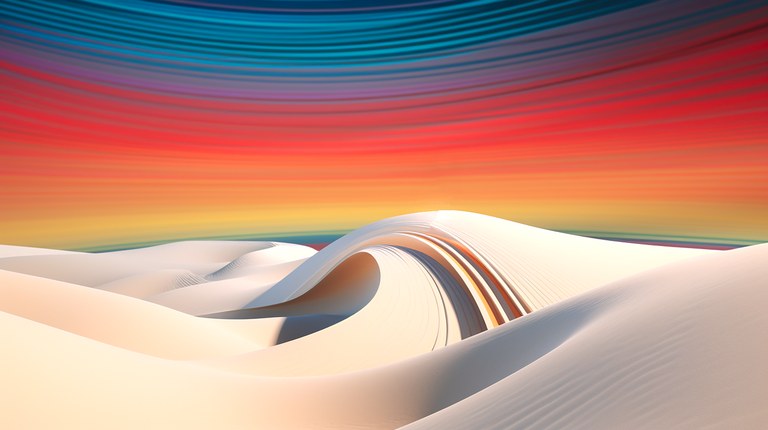 Celestial Rainbow Sandscapes